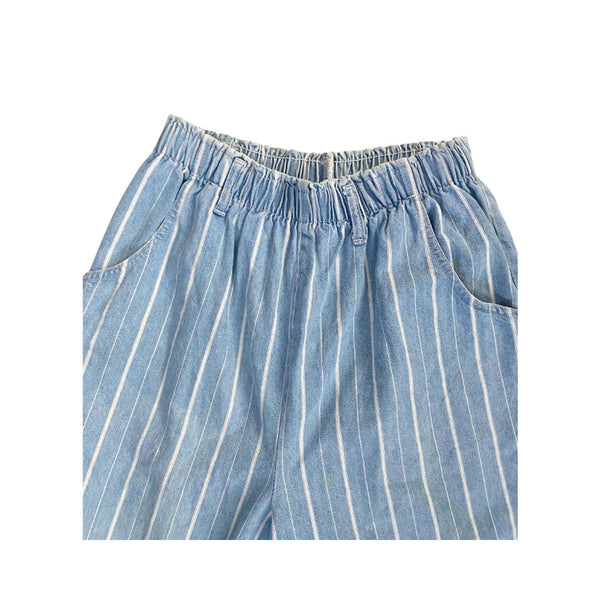 Pinstripe Jorts Blue SIZE 14