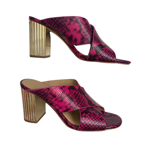 MICHAEL KORS Porter Mules Pink SIZE 37