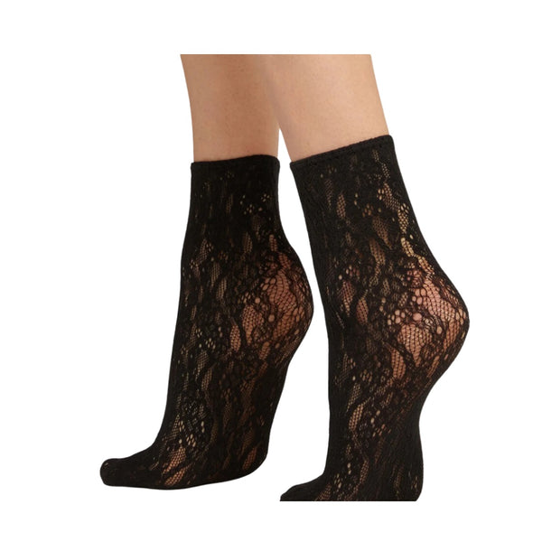 Lace Ankle Socks Ree Wolford Black