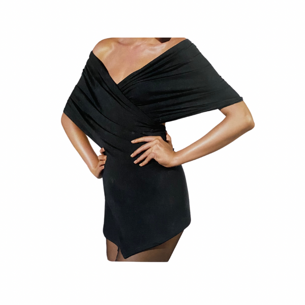 Multifunction Oversize Drape Scarf Wolford Black SIZE S