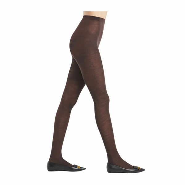 Merino Wool 200 Denier Tights Wolford Brown SIZE XS