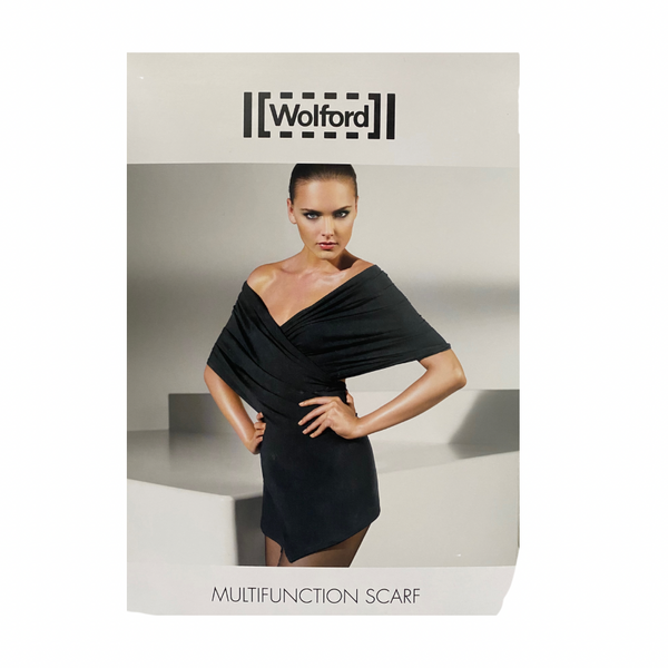 Multifunction Oversize Drape Scarf Wolford Black SIZE S