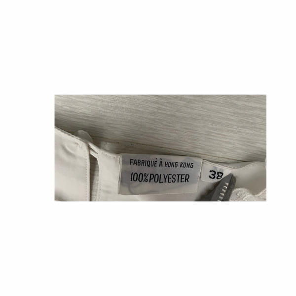 White Embroidered Blouse Size 10 – Vintage