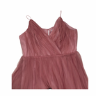 Pink dress on a white background