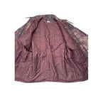 Purple quilted cover with camouflage pattern on a white background