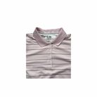 Light pink polo shirt with collar on a white background
