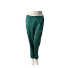 Green pants with white stripes on a white background