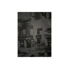 Black patterned fabric swatch