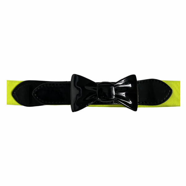 Neon Bow Belt Yellow