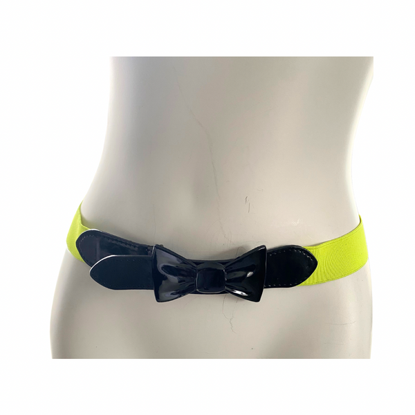 Neon Bow Belt Yellow