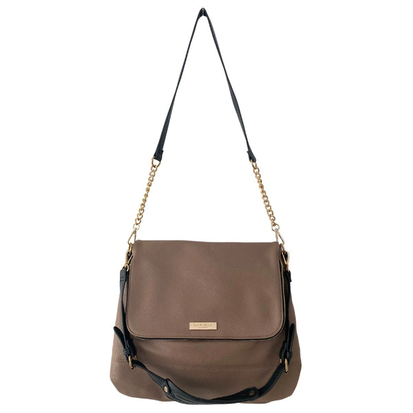 Carvela Delta Hobo Shoulder Bag Taupe