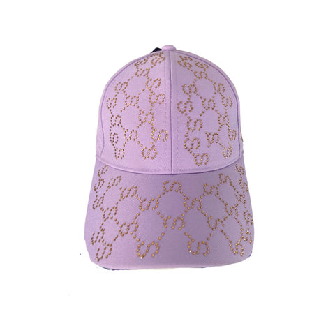 Diamanté Pattern Cap Lilac