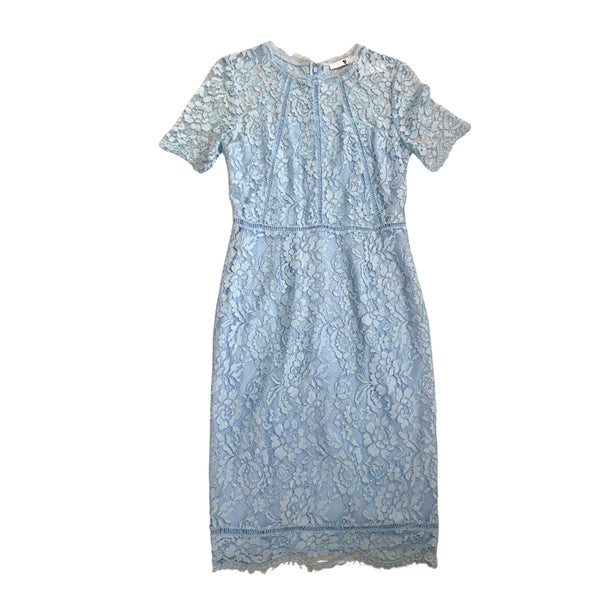 Lace Midi Dress Blue SIZE 10