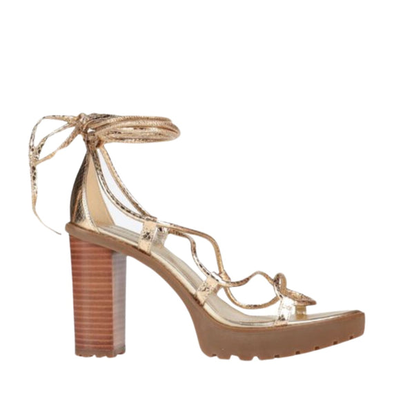 MICHAEL KORS Vero Lug Platform Sandals Gold