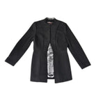 Black coat on a white background
