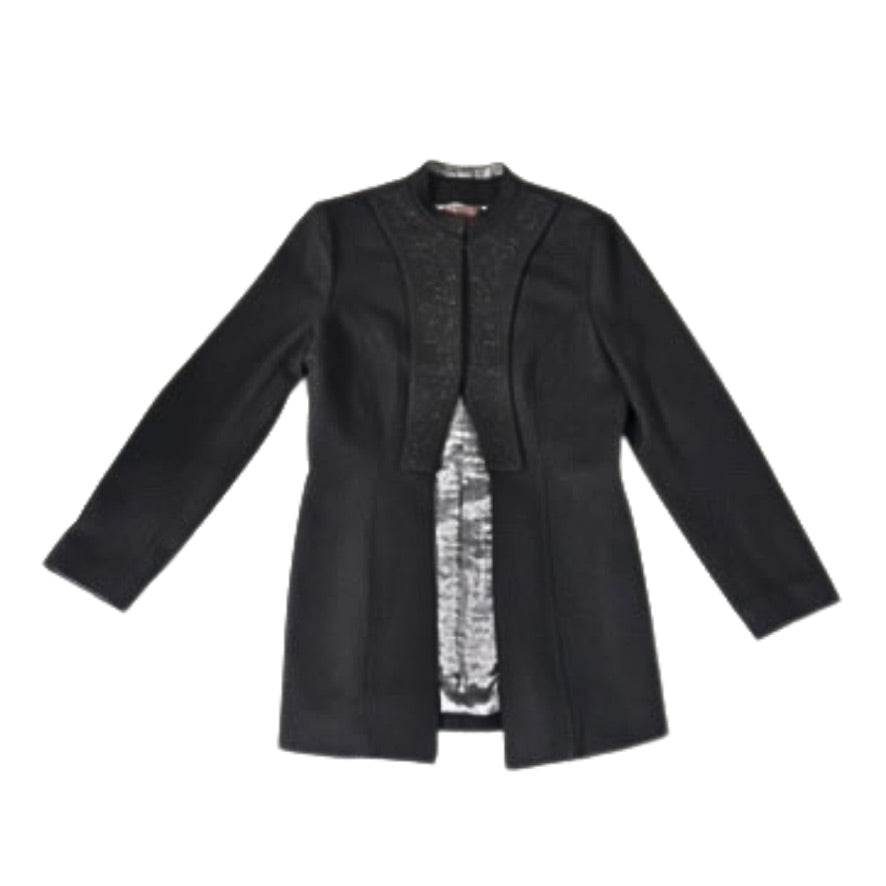 Black coat on a white background