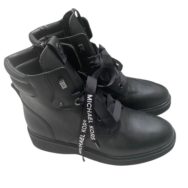 MICHAEL KORS Trudy Combat Boots Black SIZE 41