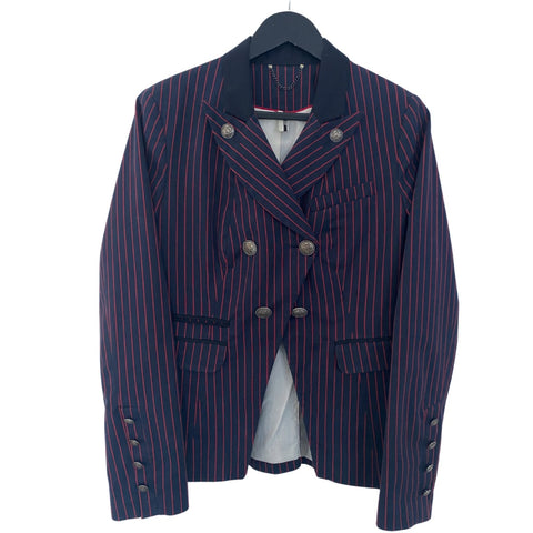 Pinstripe Double-Breasted Blazer Navy Size 10