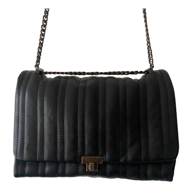 Quilted Classic Flap Bag Black