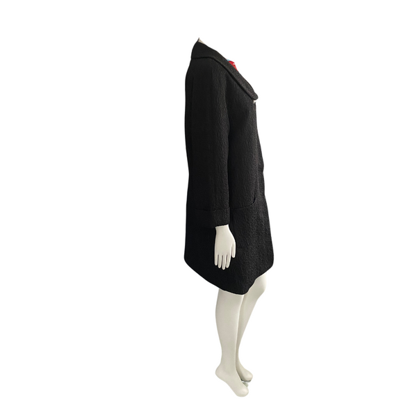 CLEMENTS RIBEIRO Brocade Coat Black SIZE 14 - New