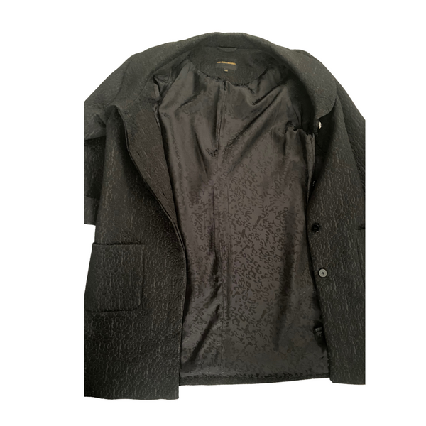 CLEMENTS RIBEIRO Brocade Coat Black SIZE 14 - New