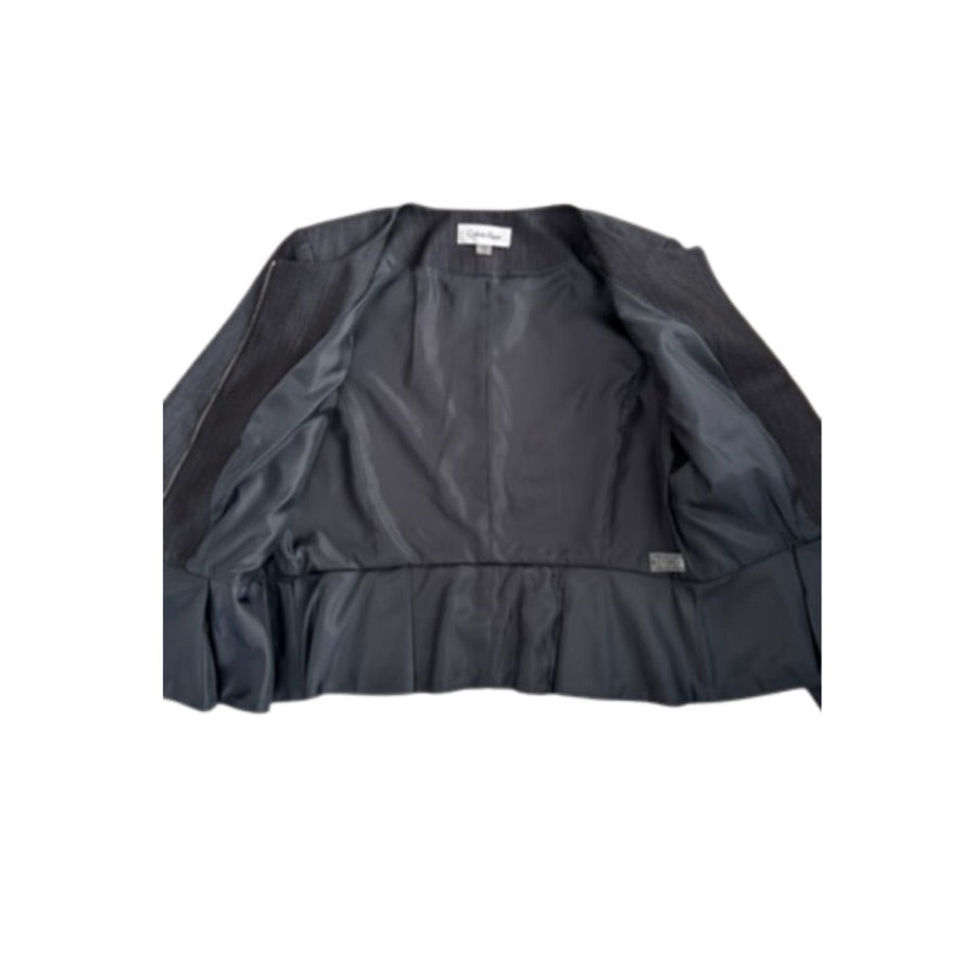 Dark gray jacket on a white background