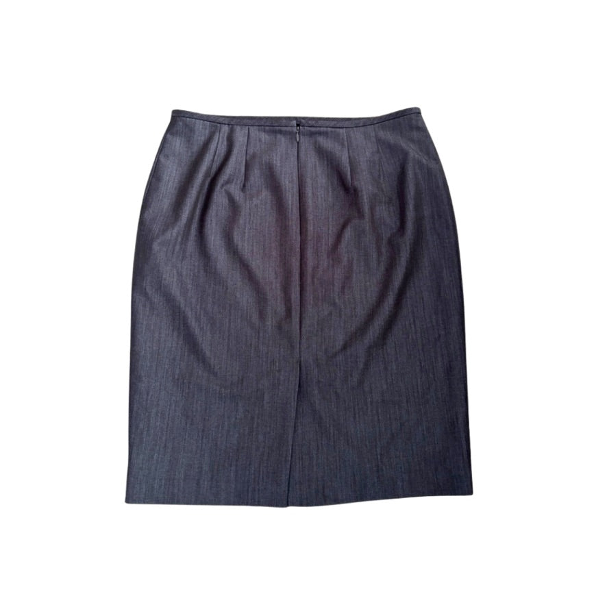 Dark blue skirt on a white background