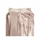 Pink satin skirt on a white background
