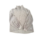 Light grey patterned blouse on a white background