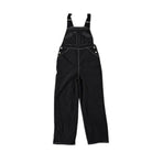 Black overalls on a white background
