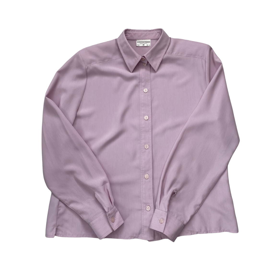 Lilac shirt on a white background