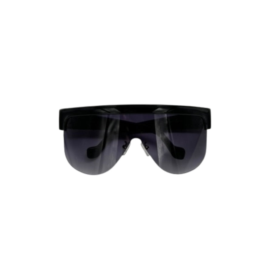 Black sunglasses on a white background