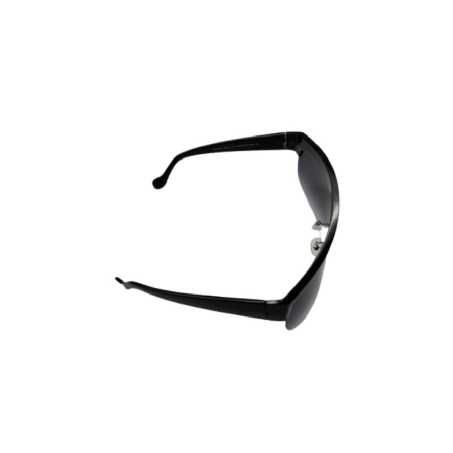Black sunglasses on a white background