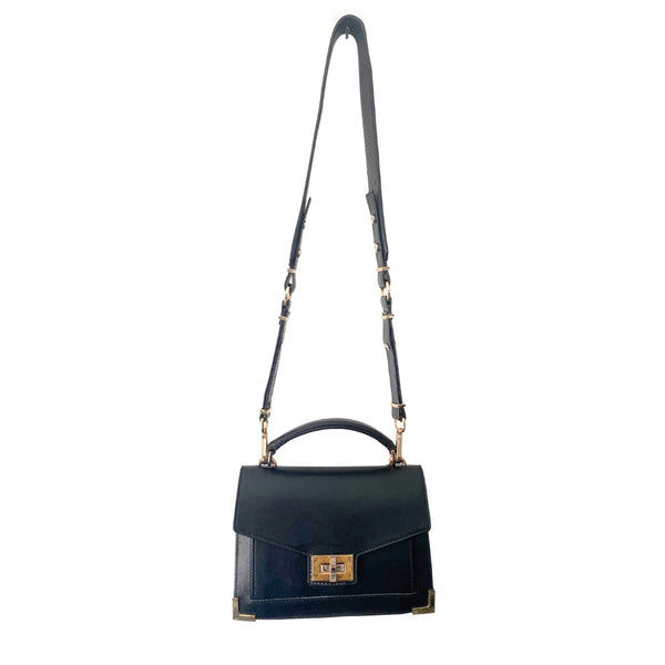 THE KOOPLES  Emily Leather Crossbody Handbag Small Black