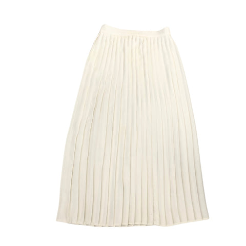 Pleated Midi Skirt Vintage Cream SIZE 12