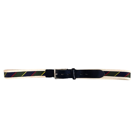 Regimental Stripe Belt Navy Multi