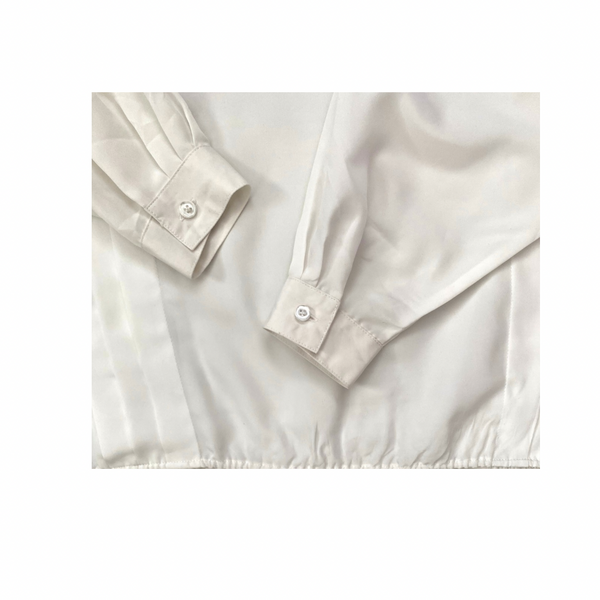 White Embroidered Blouse Size 10 – Vintage