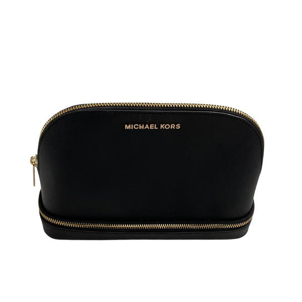 MICHAEL KORS Cosmetic Case Makeup Bag Black