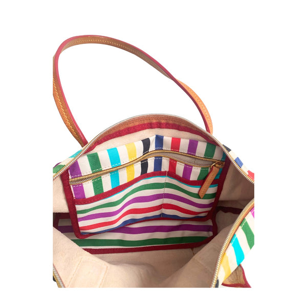 ROBERTO PIERI Robertina SD Stripe Tote Bag