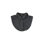 Black and white checkered collar on a white background