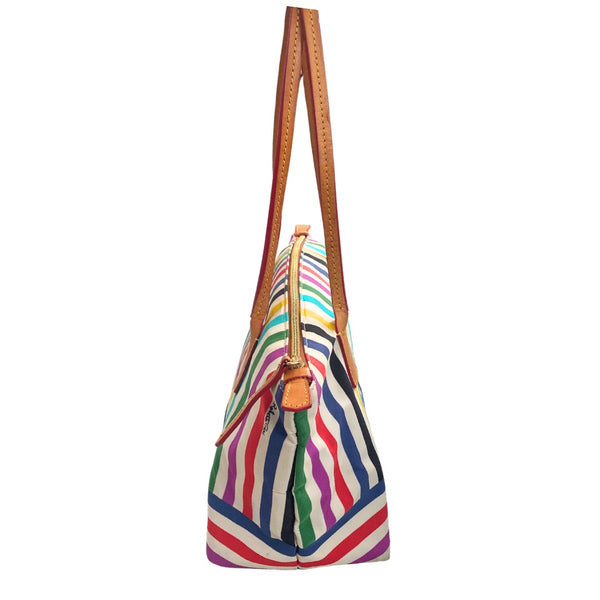 ROBERTO PIERI Robertina SD Stripe Tote Bag