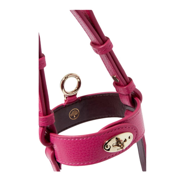 MULBERRY Leather Crossbody Bottle Holder Pink