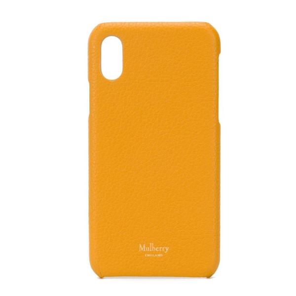 MULBERRY iPhone X Leather Phone Cover Yellow