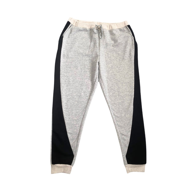 Contrast Tapered Jog Pants Grey SIZE L