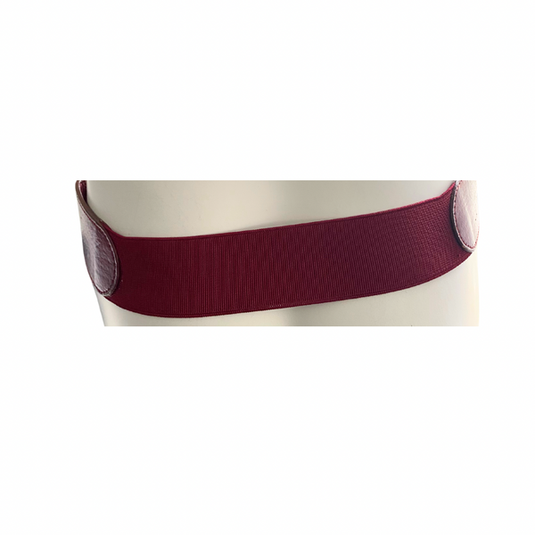 Horsebit Buckle Waist Belt Red