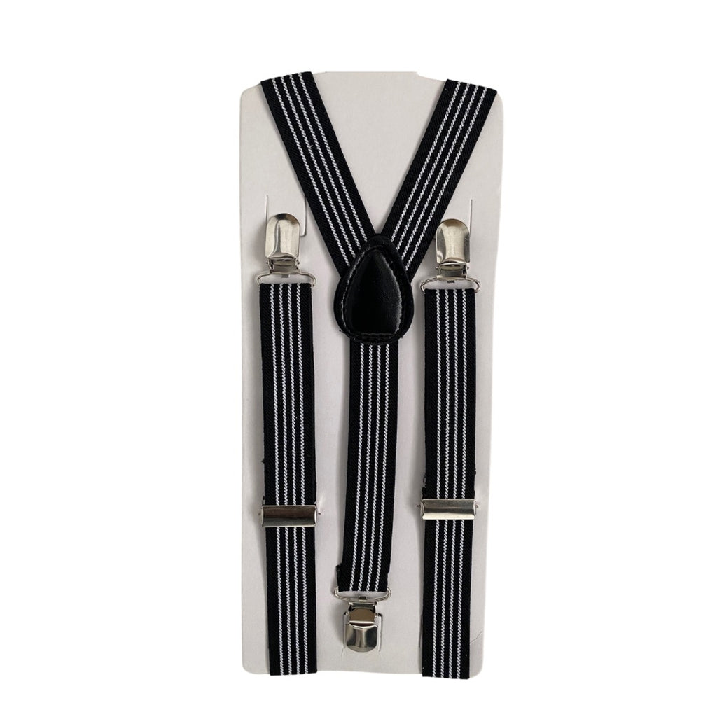 Stripe Suspenders Black