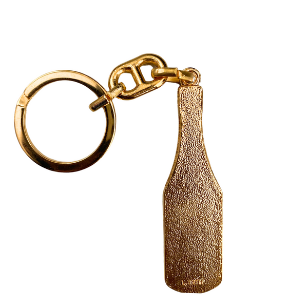 Vintage Perrier-Jouët Champagne Bottle Keychain Bag Charm