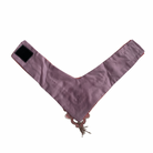 Purple collar lining  with tassels on a white background