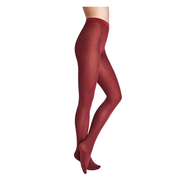 Ribbed Haven Tights Wolford Red