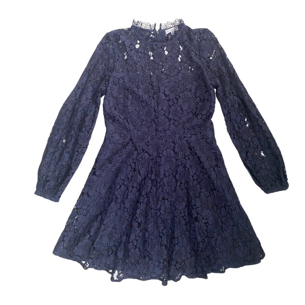 Lace Skater Dress Navy SIZE 14